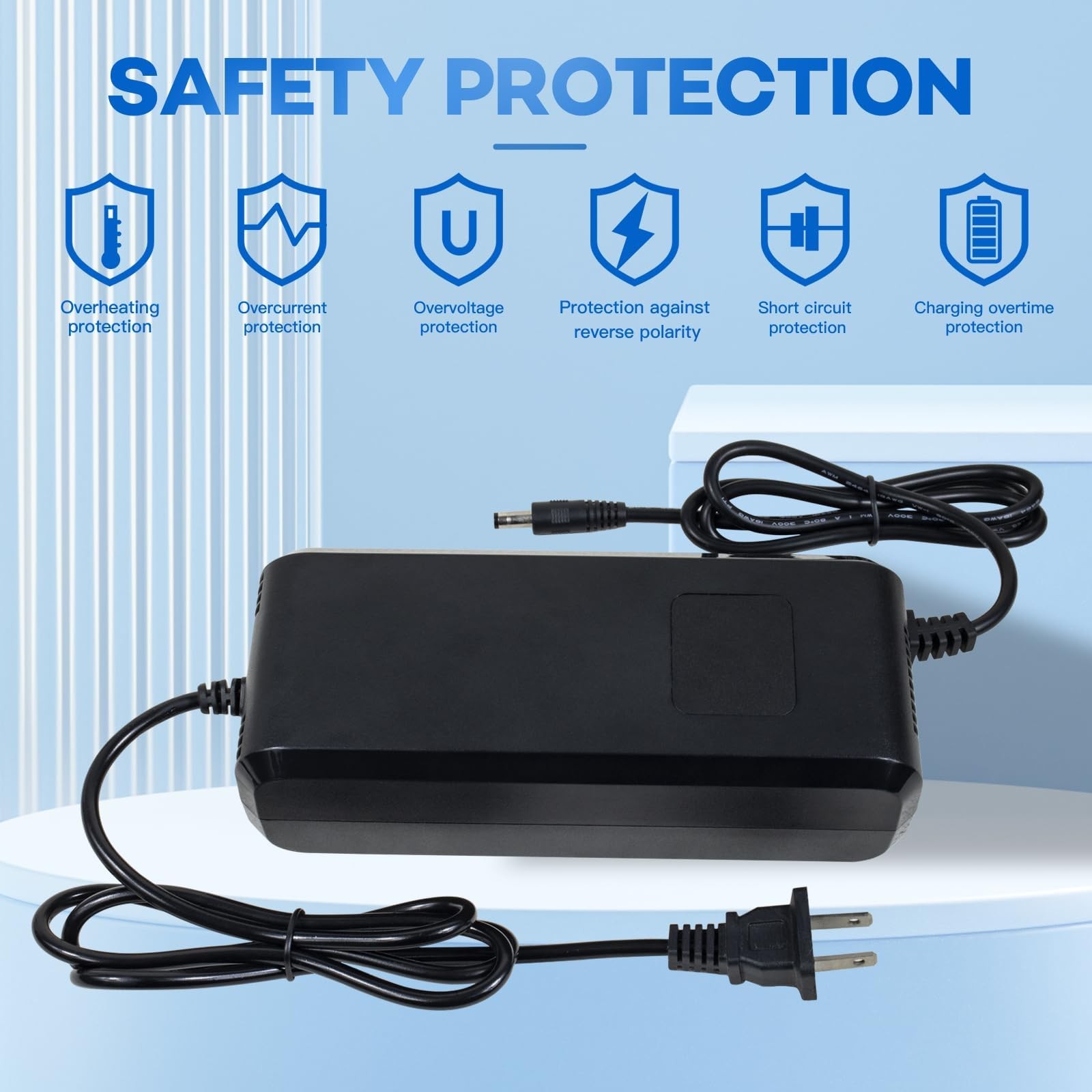 YZPOWER 54.6V 4A Lithium Battery Charger for 48V 13s li-ion F