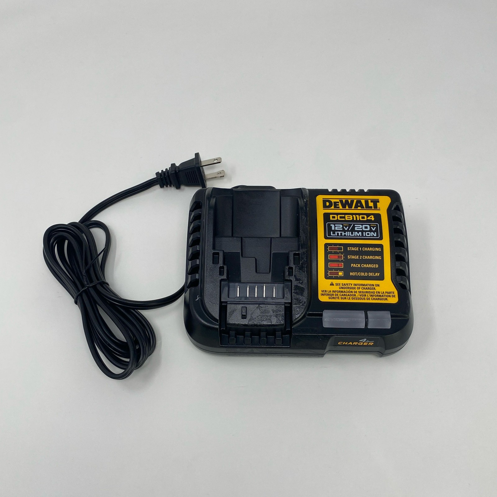 DEWALT DCB1104 12V/20V MAX 4A Battery Charger – Black
