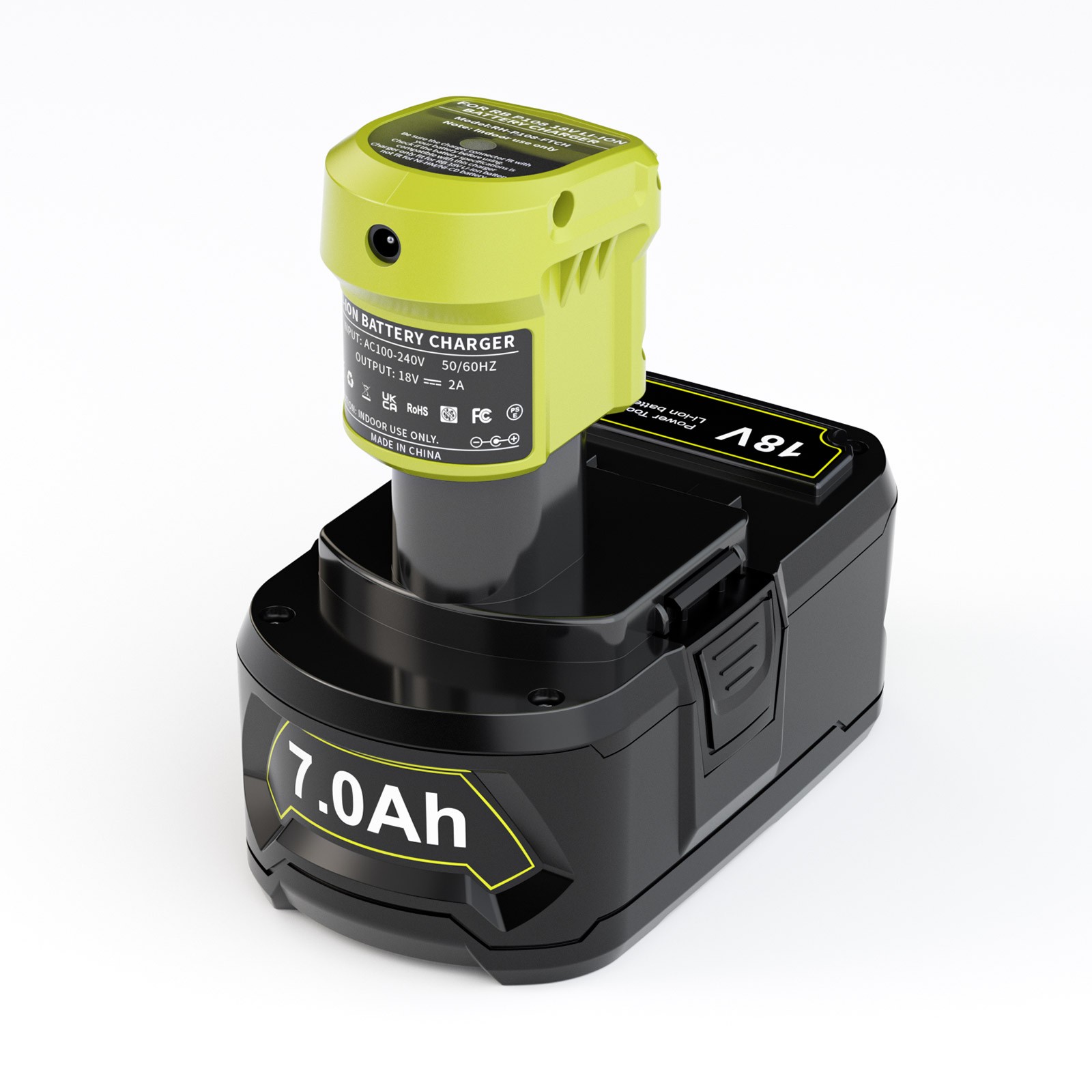 P117 Charger 18V For RYOBI For One Plus High Capacity Lithium-Ion Battery P108