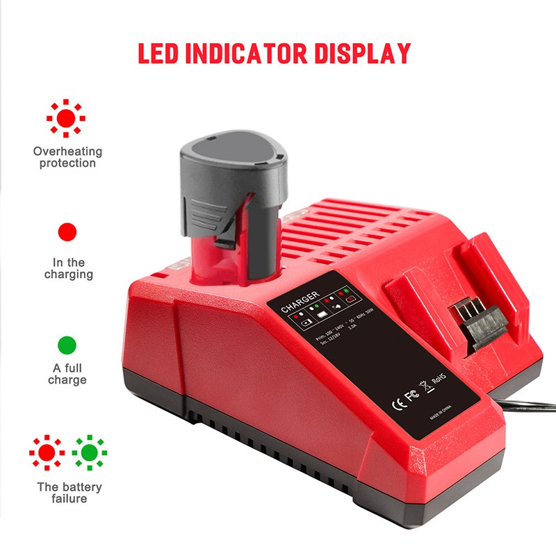 For Milwaukee For M18 For M12 48-59-1812 48-11-2440 12V-18V battery Charger