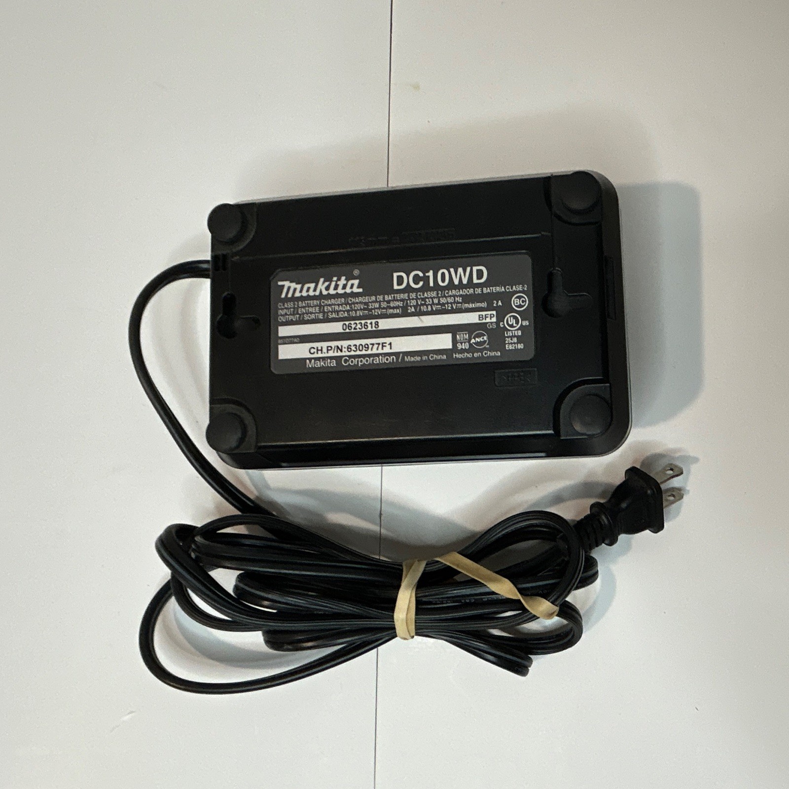 Makita DC10WD 12V Li-Ion Battery Charger w/ Power Cord Black