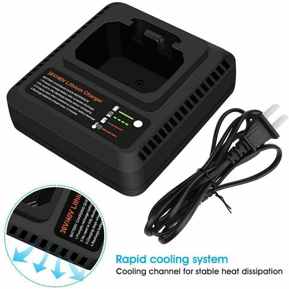 NEW LCS40 For Black and Decker 40V MAX Lithium-ion Battery Charger LCS36 LBX2540