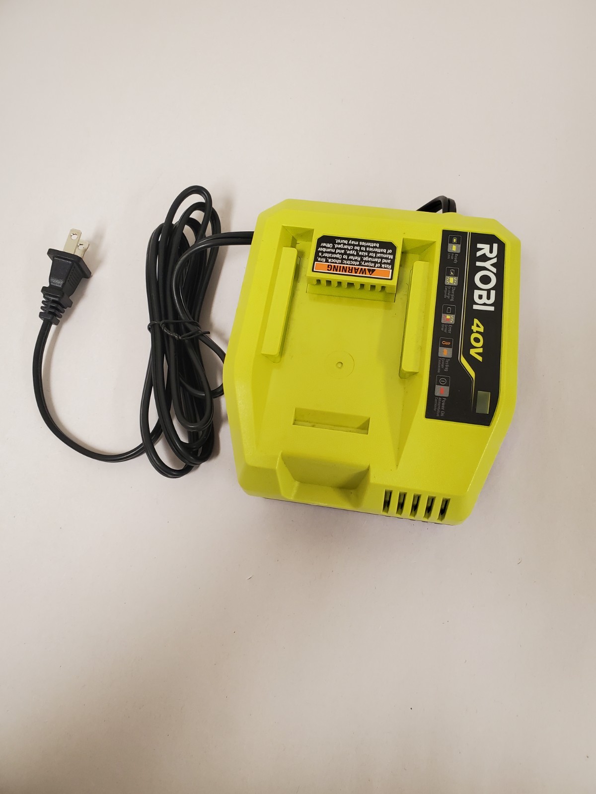 Genuine RYOBI 40V Lithium-Ion Fast Charger (Model: OP408VNM)