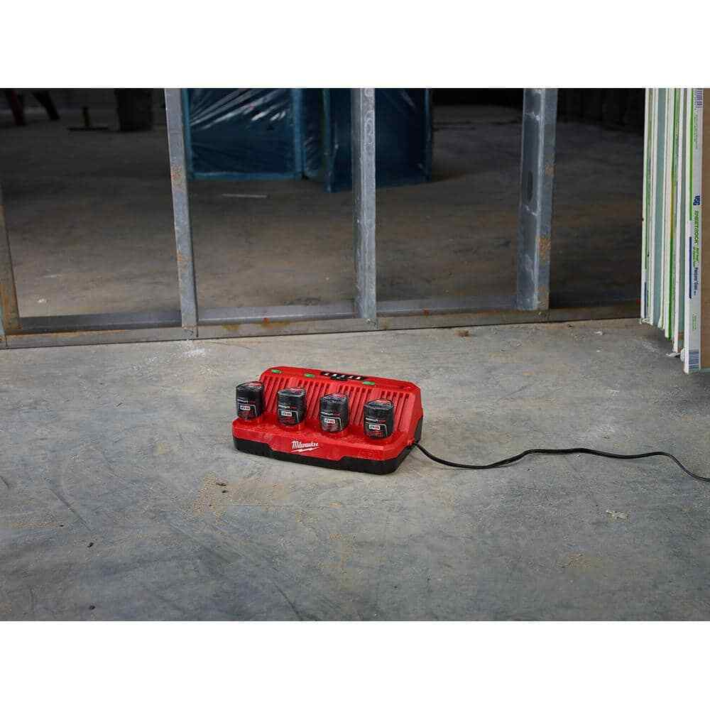 Milwaukee Battery Charger M12 4-port Multi Charge 12 Volt Lithium-ion 12v Power