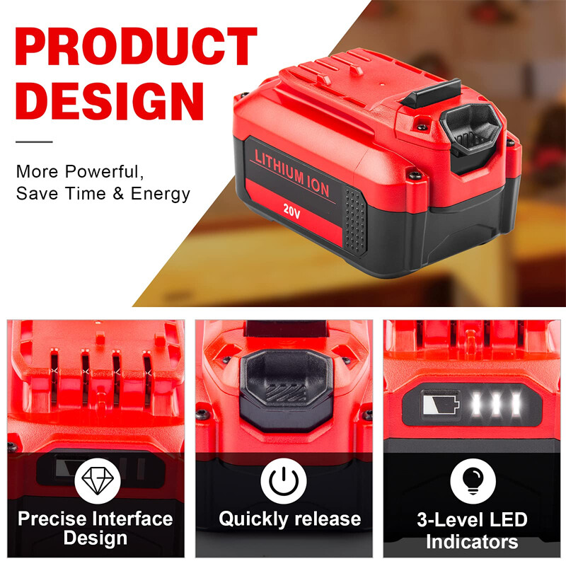 For Craftsman V20 20 Volt MAX 3Ah/8Ah Li-ion Battery CMCB204 CMCB202 CMCB205 New