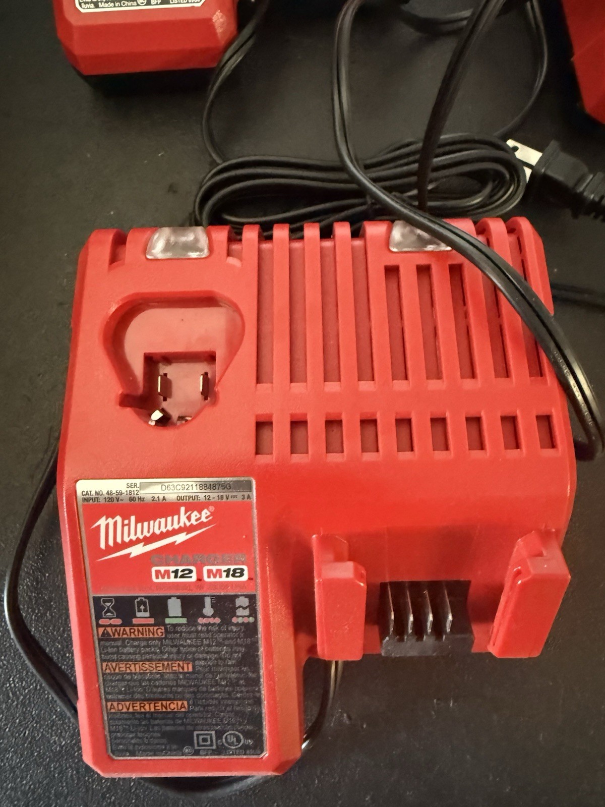 Milwaukee 48-59-1812 M12 and M18 Charger