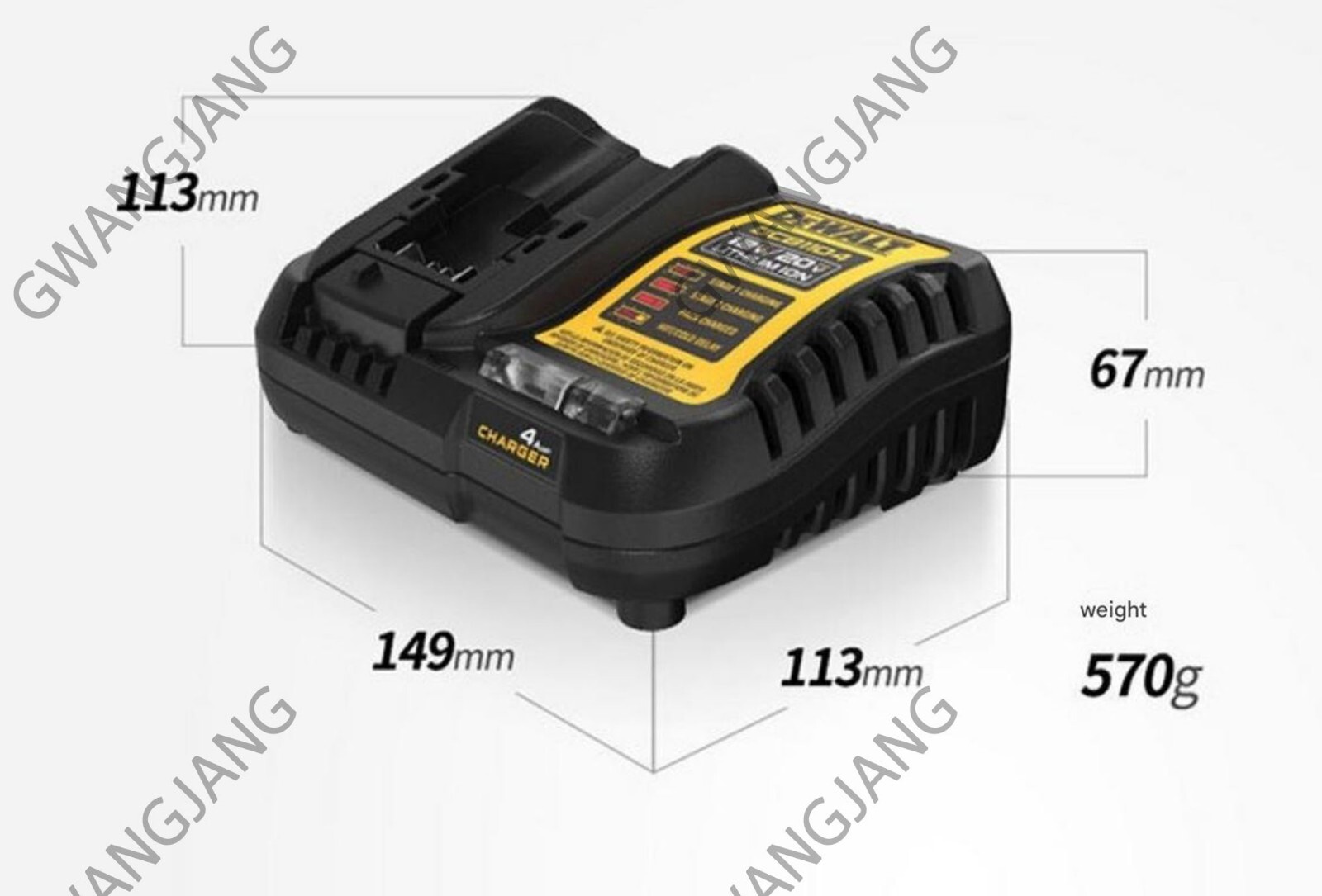 New DEWALT DCB1104 DCB115 12V – 20V MAX Li-Ion High Speed Charger 220V – 240V