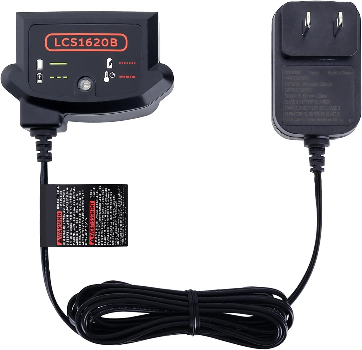 LCS1620B 12V/20V MAX Battery Charger for Black & Decker LBXR20