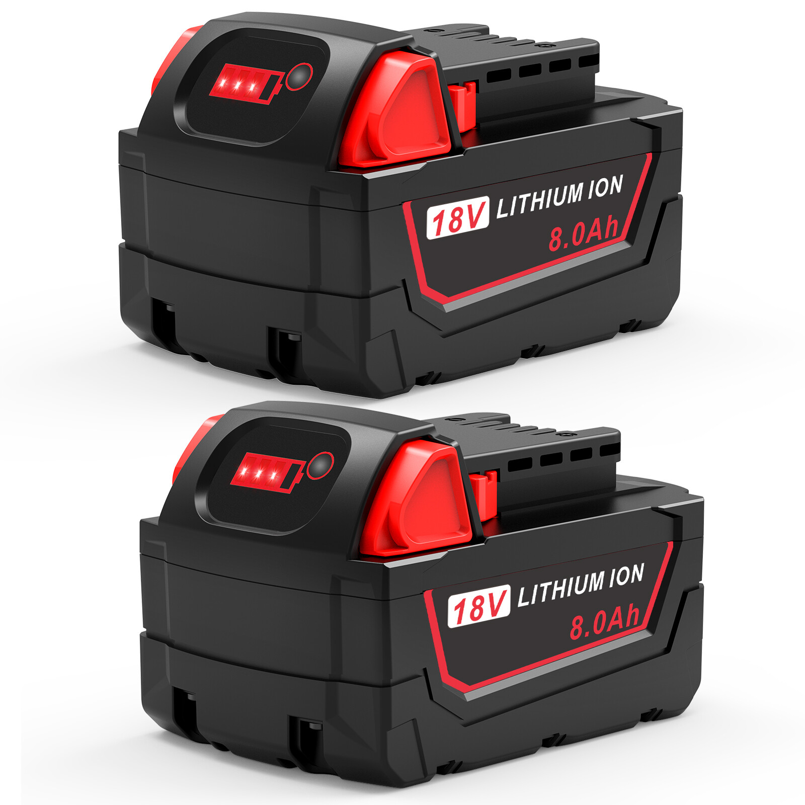 8.0Ah 6.0Ah For M18 Battery For MILWAUKEE Cordless LITHIUM-ION 48-11-1860 Tools