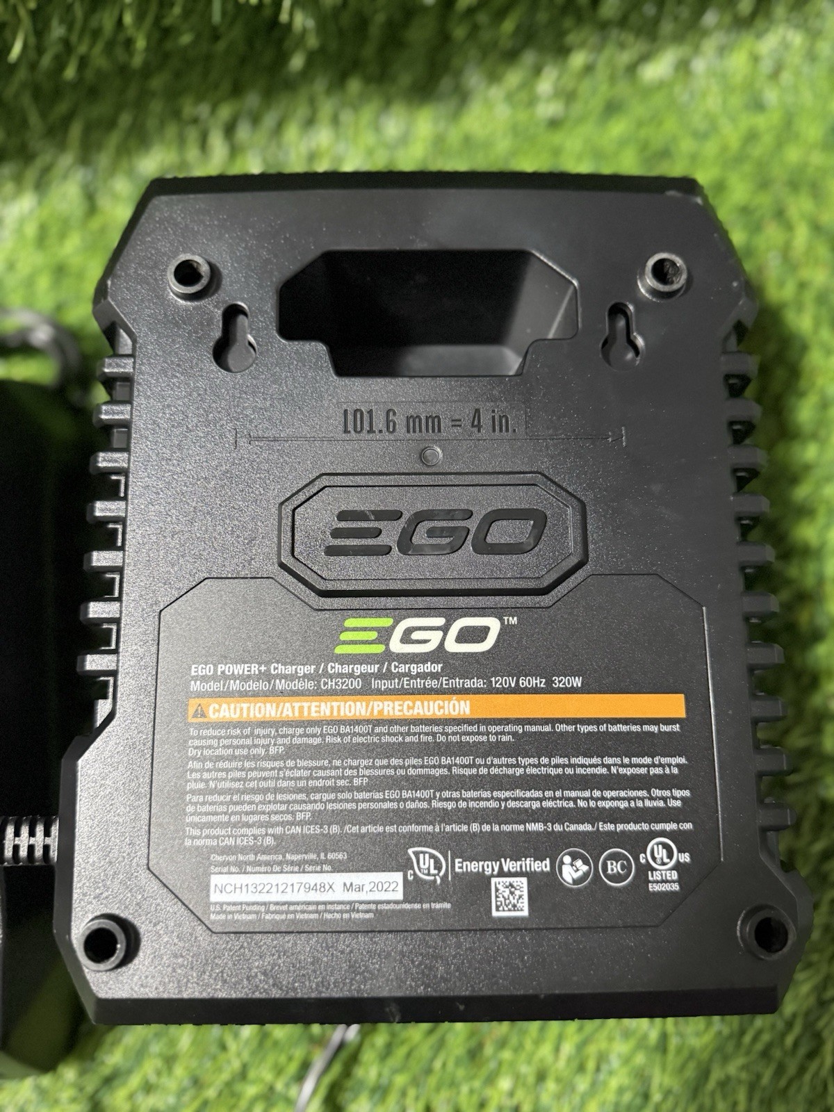 Lot Of 2 – EGO Power CH3200 320W 56-Volt Lithium-ion Fast Chargers