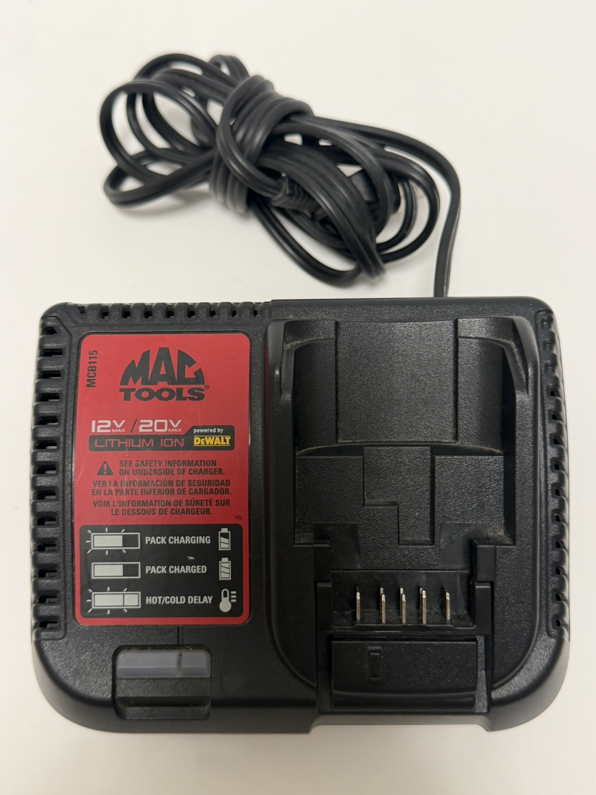 MAC Tools MCB115 12V/20V Max Lithium-Ion Battery Charger