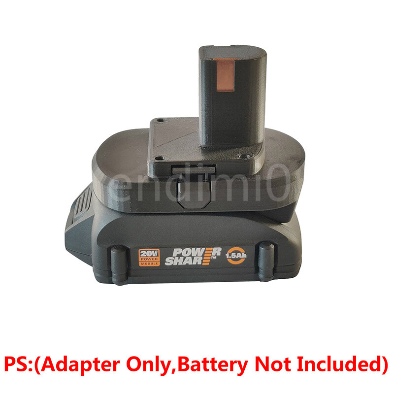 1PCS WORX 20V 6-PIN WA3512/20 Li-ion Battery To RYOBI 18V Cordless Tools Adapter