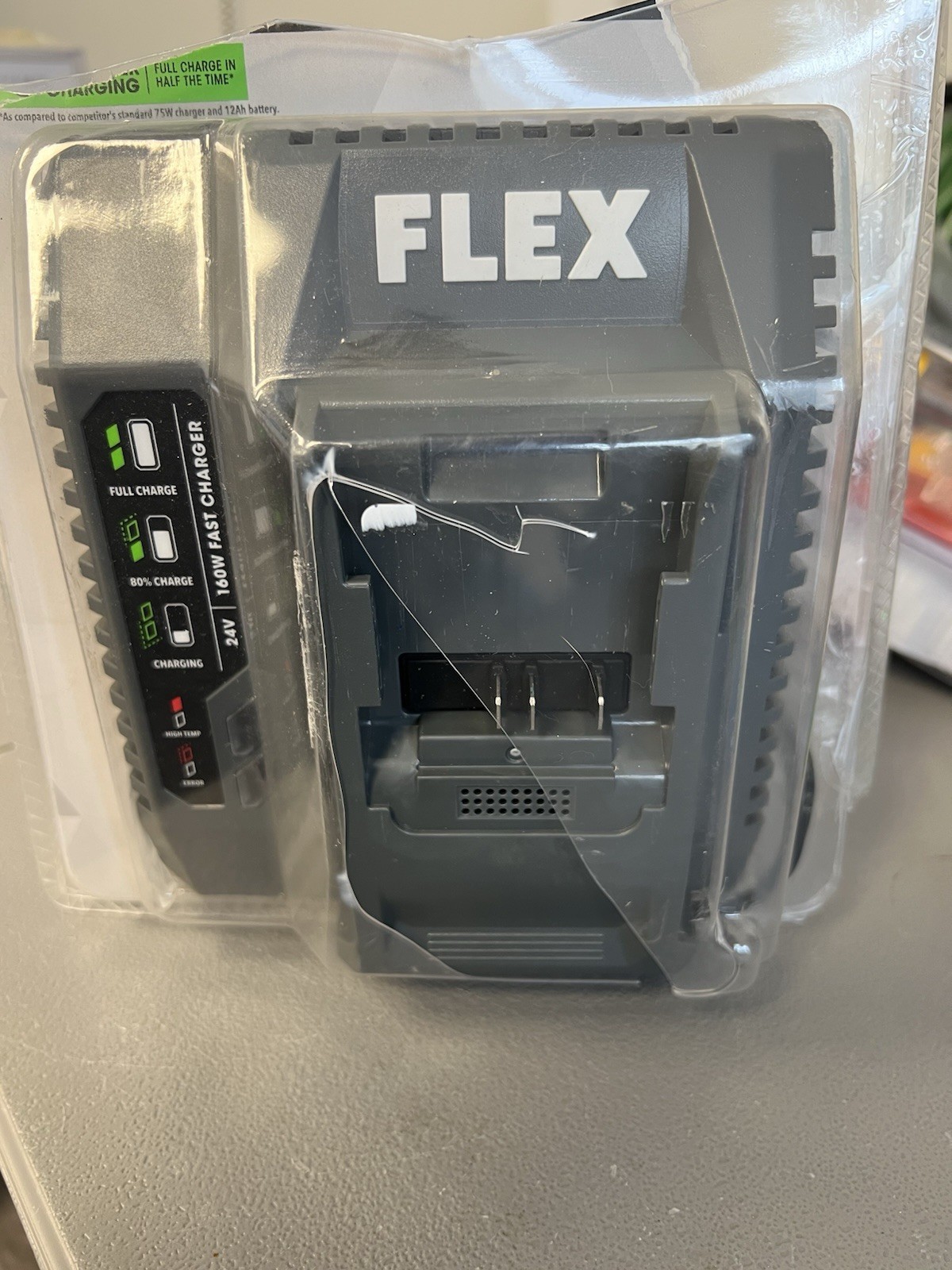 Flex FX0411 24V 160W Fast Charger Dual Fan Technology Battery Lock System