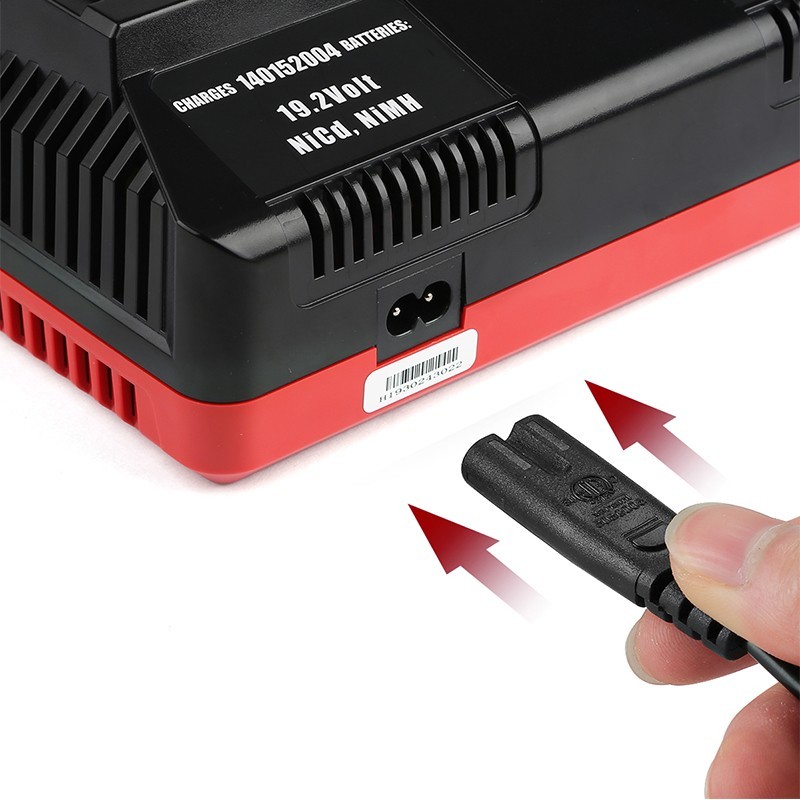 Dual Port 3A Fast charger for Craftsman 9.6V-19.2V Ni-CD/NI-MH/Li-ion C3 Battery