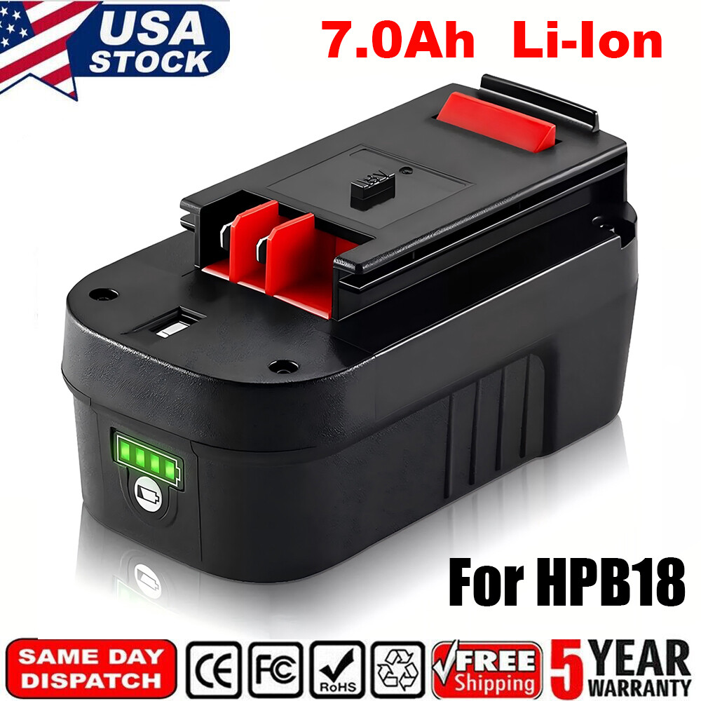 HPB18 18V HPB18-OPE 244760-00 18 VOLT 7.0AH Li-ion BATTERY FOR BLACK AND DECKER