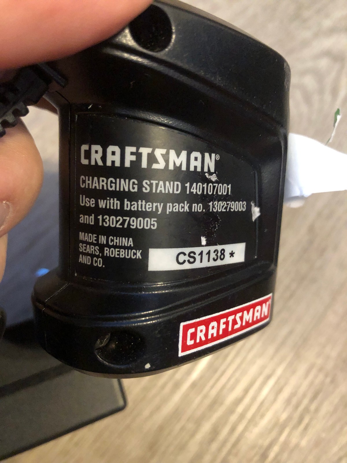 OEM Craftsman Genuine 19.2 V Compact Battery Charger Charging Stand 140107001