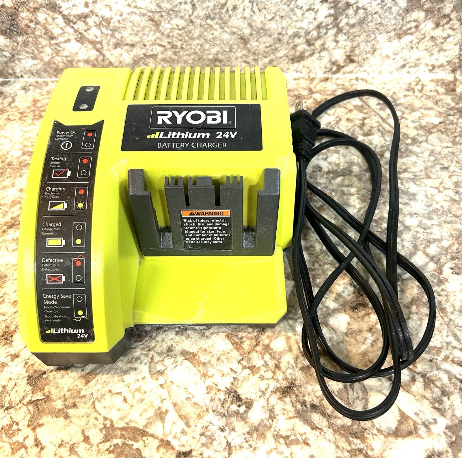 EUC Ryobi 🔋 OP140 24V Lithium Battery Charger Only 🪫 OEM ~ FREE SHIPPING!!