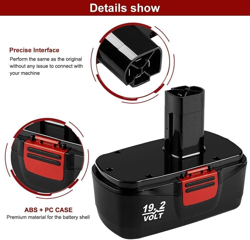 19.2 Volt For Craftsman 4.8Ah C3 DieHard Lithium ion XCP Battery 11375