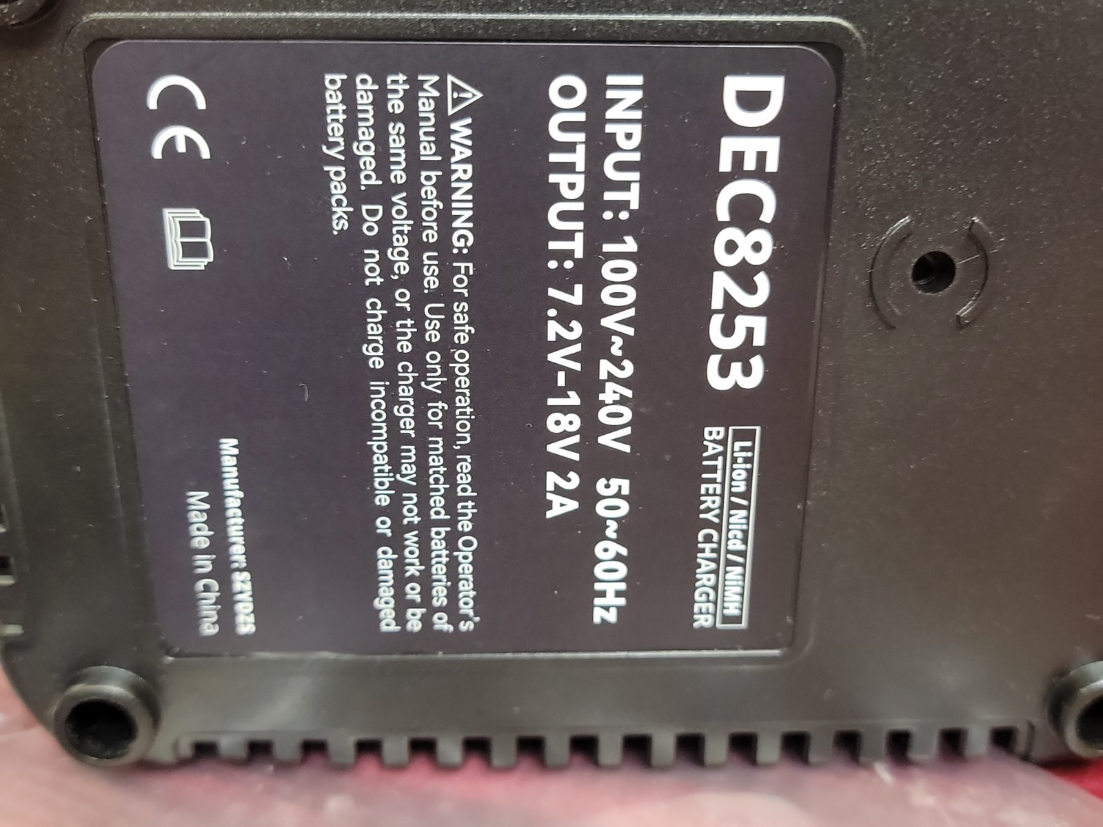 DC9310 Charger Compatible for Dewalt 7.2V-18V Battery NiCd/NiMh DC9096 DC9099 US