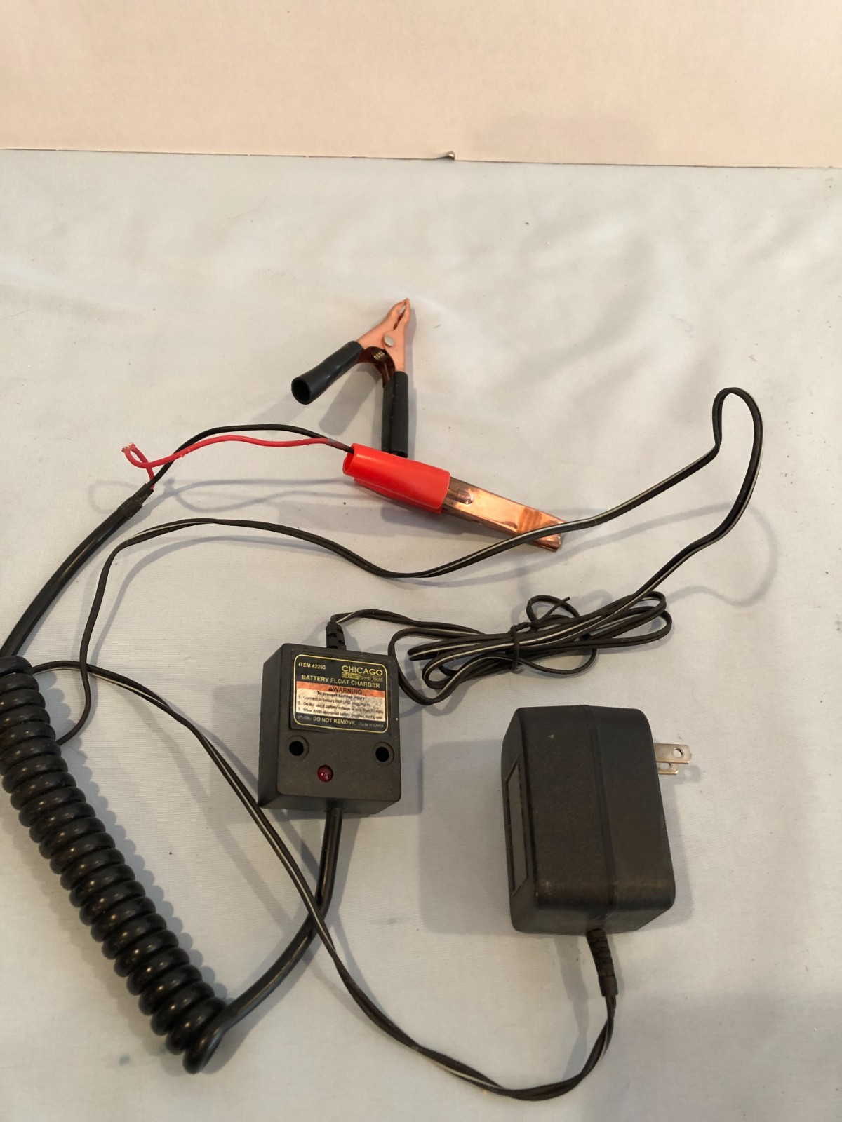 Chicago Electric Power Tools Battery Float Charger 42292 #G13