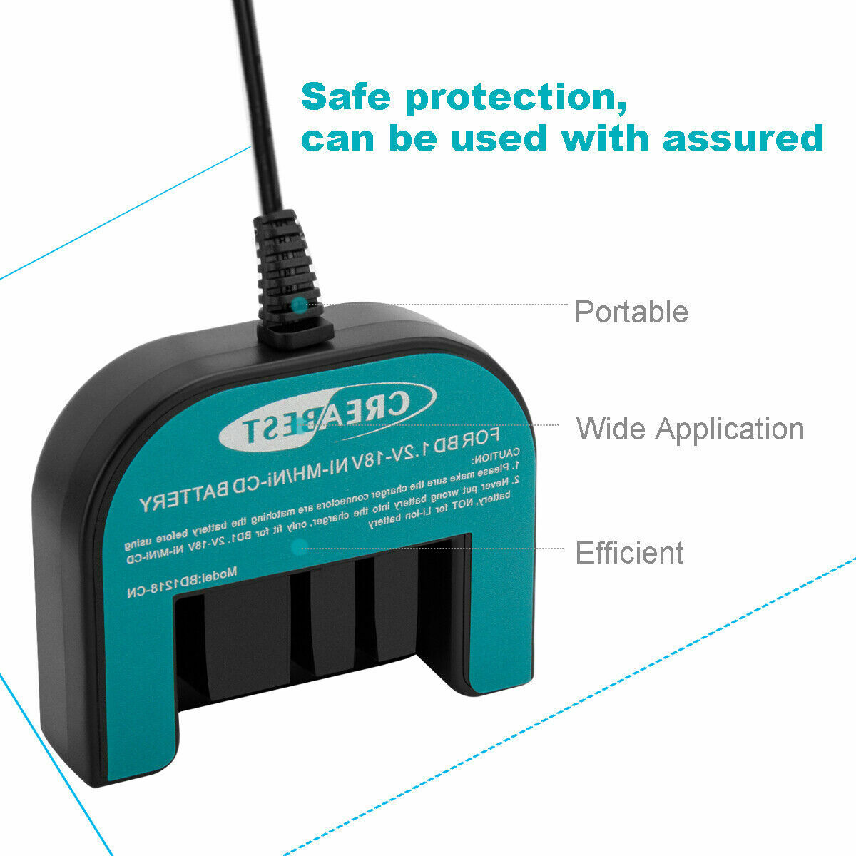 Charger For Black&Decker 9.6V-18V A12 A12-X A14 A18 A1714 A1718 FSB12 Battery