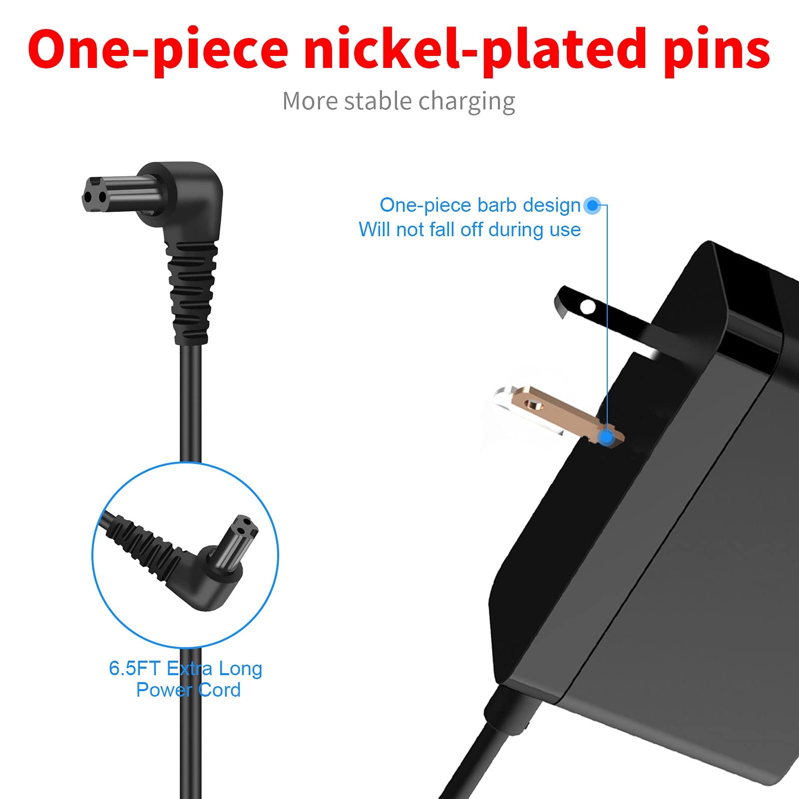 Drill Charger for Black and Decker LI2000(Type 1) LI3100 BDCS40G GSL35 black