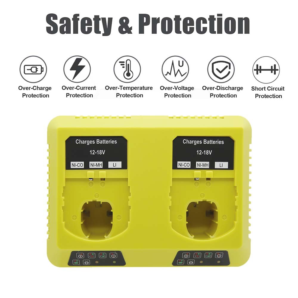 Rapid Fast Charger For RYOBI P108 18V One Plus High Capacity Lithium(NO Battery)