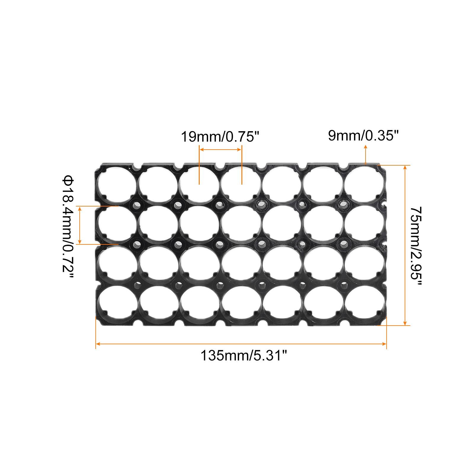 18650 Battery Holder Bracket 7 x 4 18.4mm Diameter for DIY Batteries 2pcs