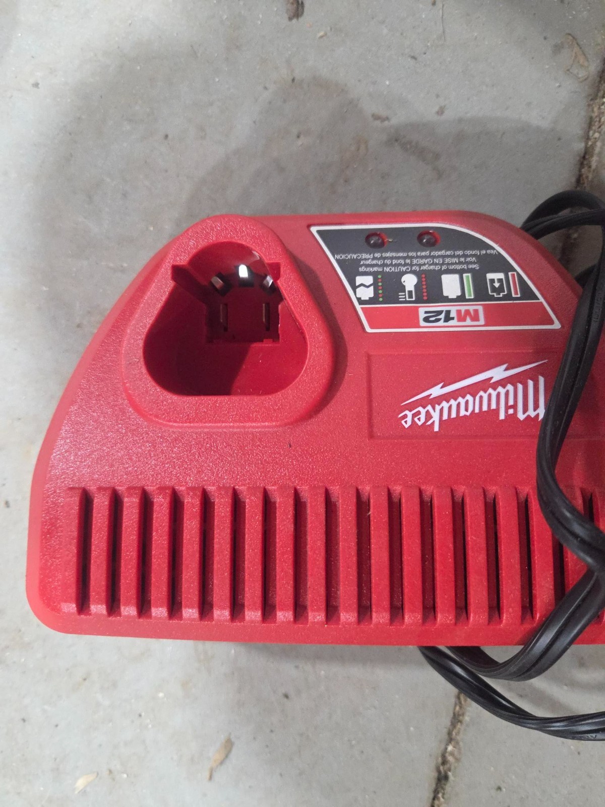 Milwaukee Genuine OEM 48-59-2401 M12 Lithium Ion 12 Volt Battery Charger w/LED