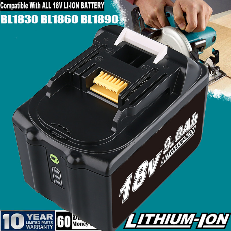 9.0Ah Pack 18V For Makita LXT Lithium-Ion BL1830 BL1850B BL1860B Tool Battery US