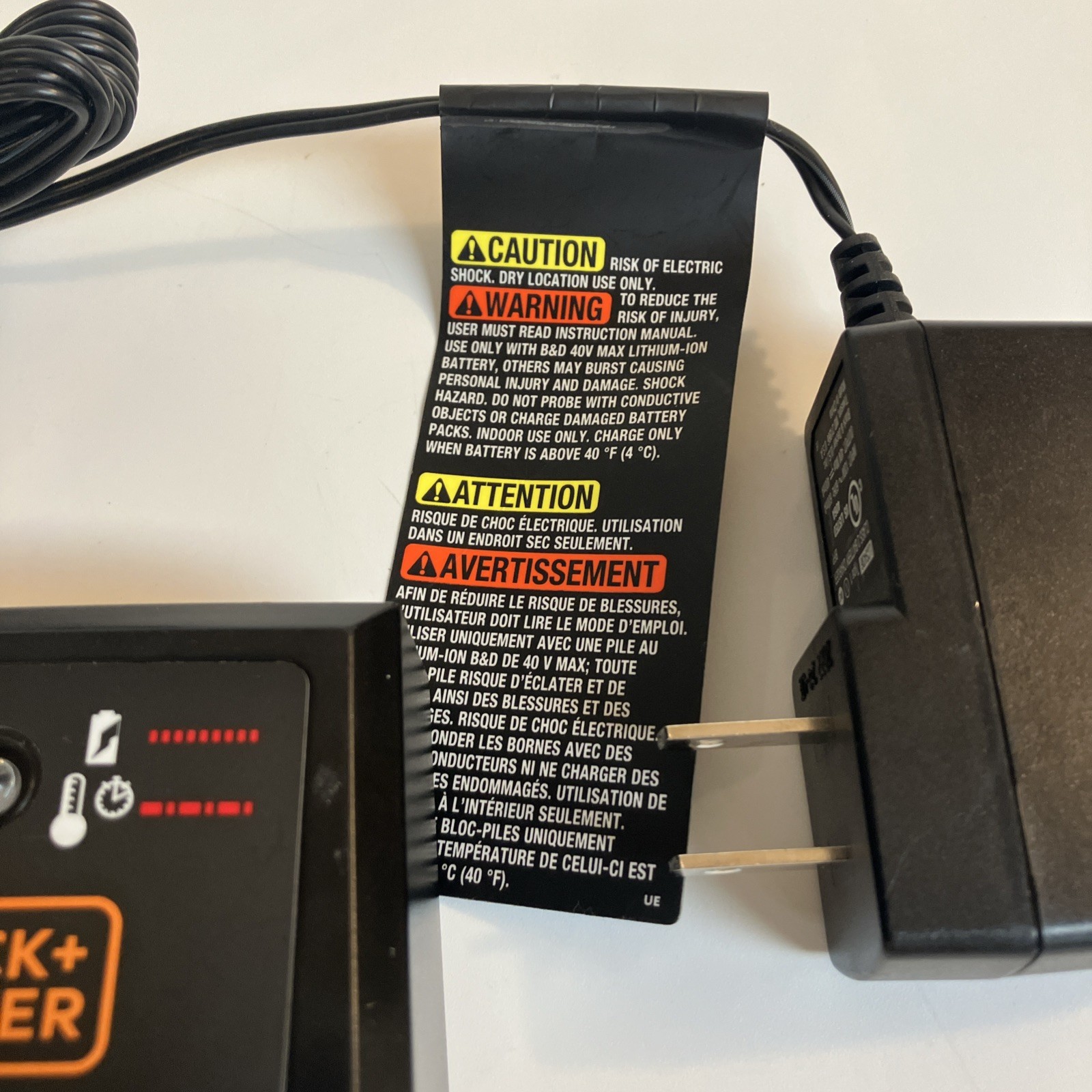 Black & Decker LCS436 – 40 VOLT-MAX Lithium Battery Charger
