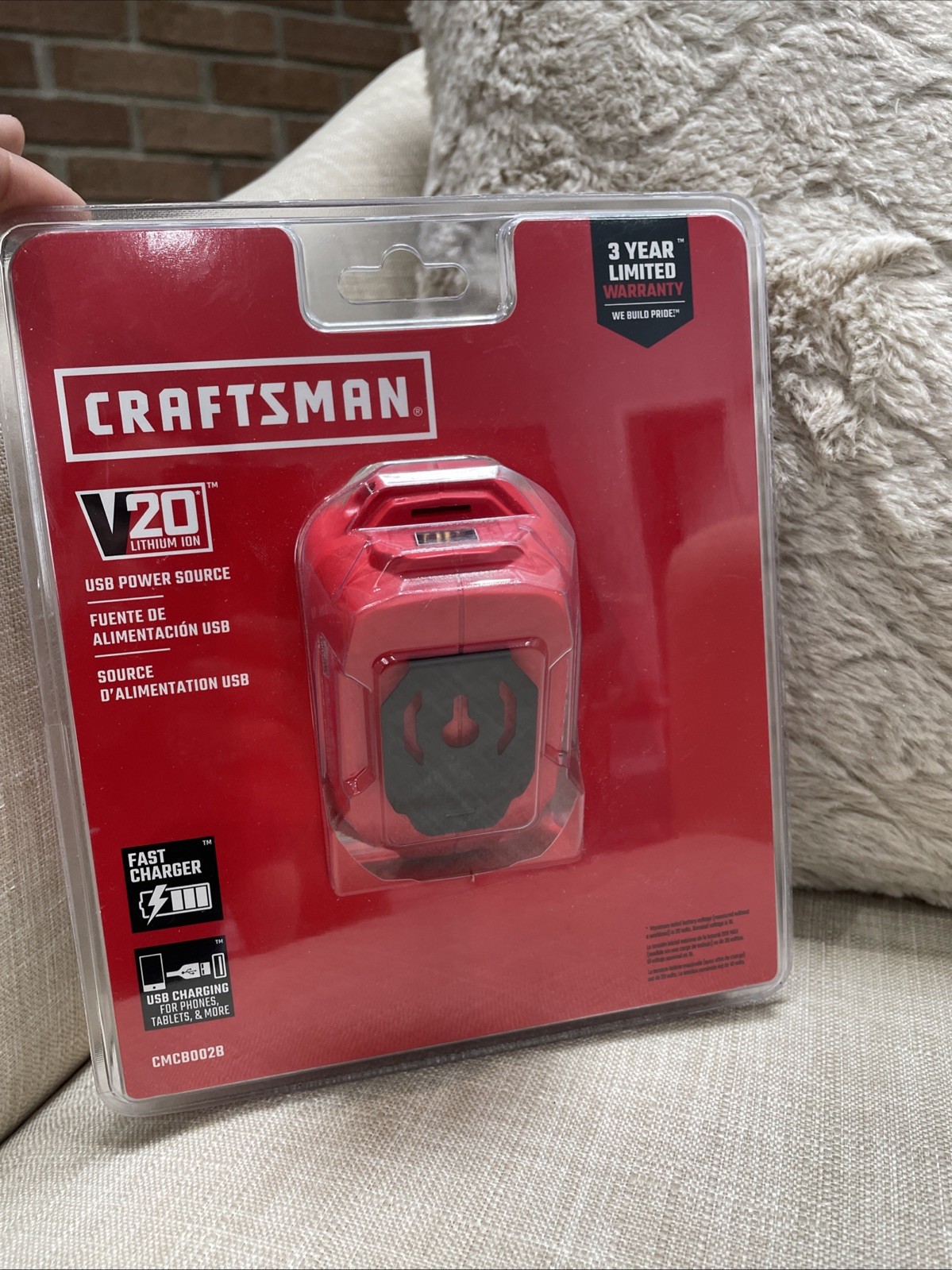 Craftsman CMCB002B Charging Adapter – Red
