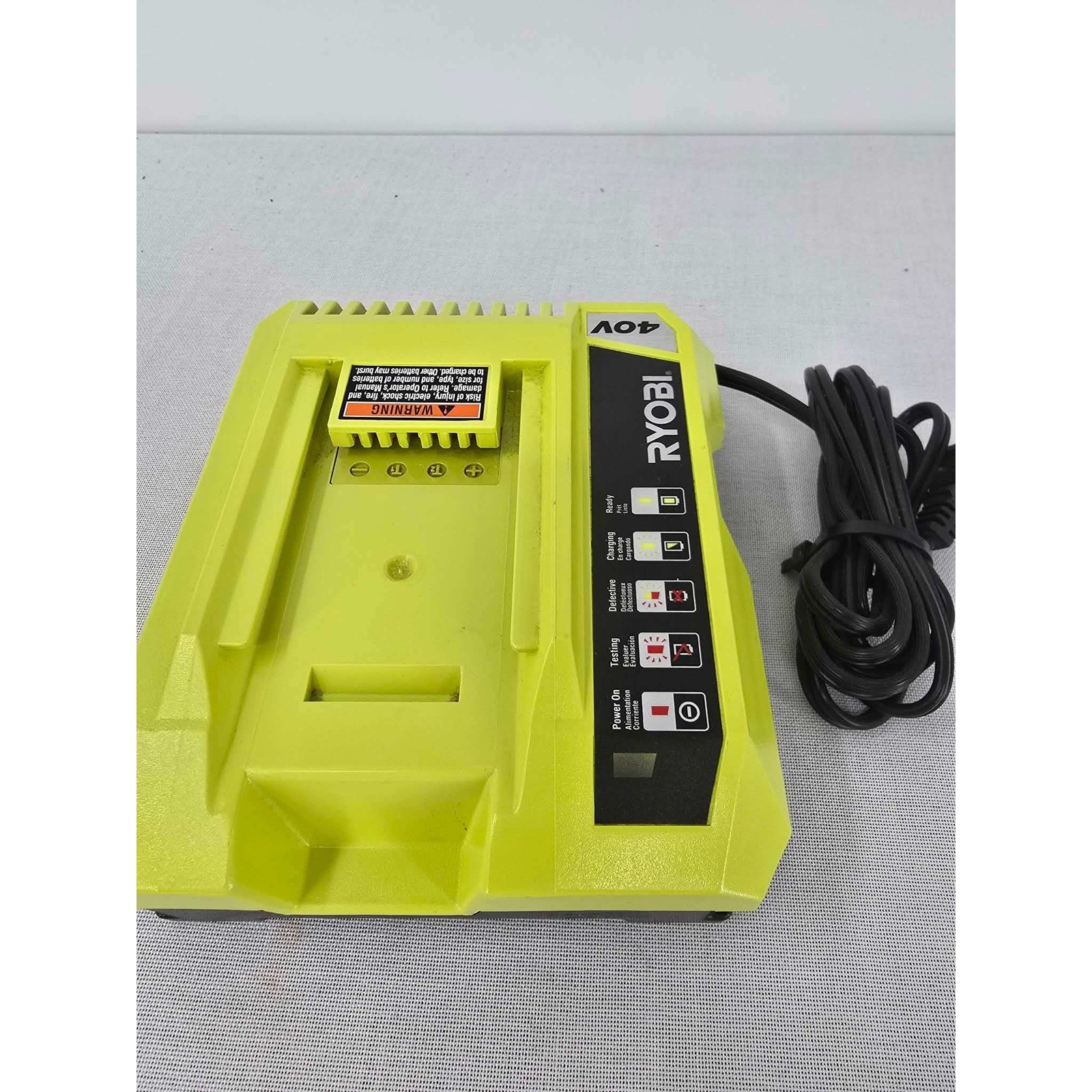 Ryobi 40V Lithium-Ion Battery Charger OP401 140199017 Corded Electric Green