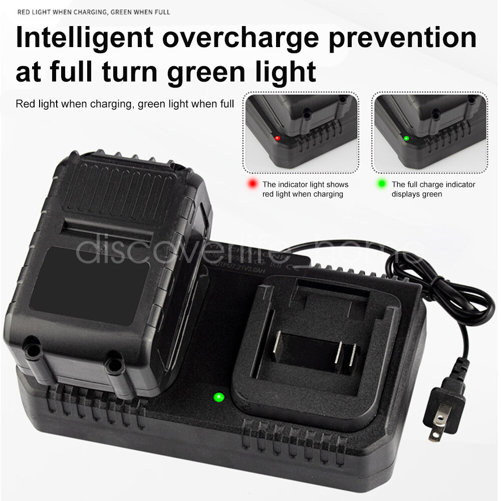 2 Slot For Makita Lithium-Ion Battery Charger 18V 21V Power Tool Rapid Charger