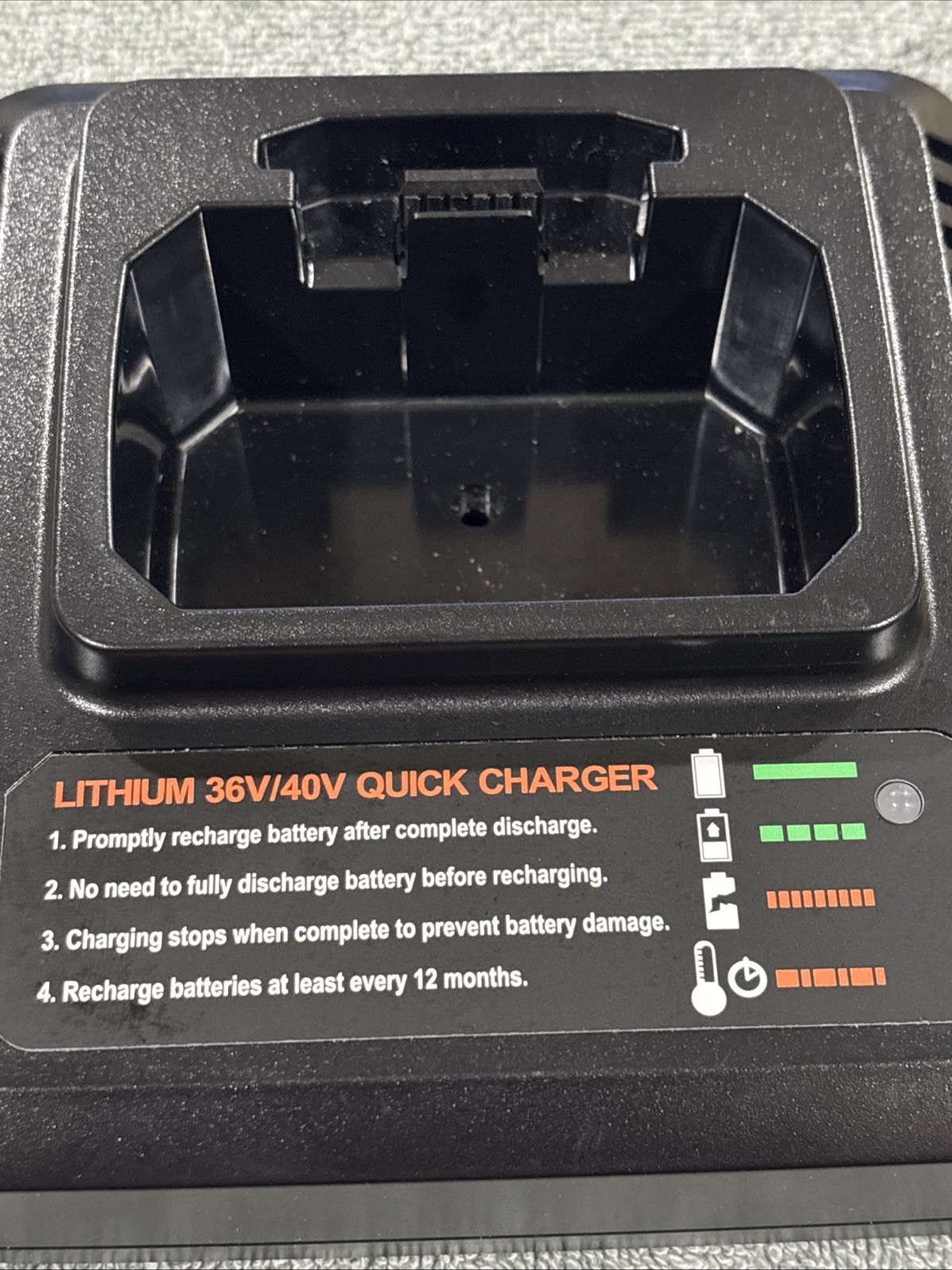 LCS36 LCS40 Fast Charger for Black & Decker 40V Battery