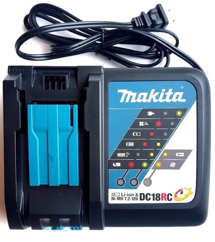 (2) Makita DC18RC GENUINE 18V RAPID FAST Battery Chargers 18 Volt LXT