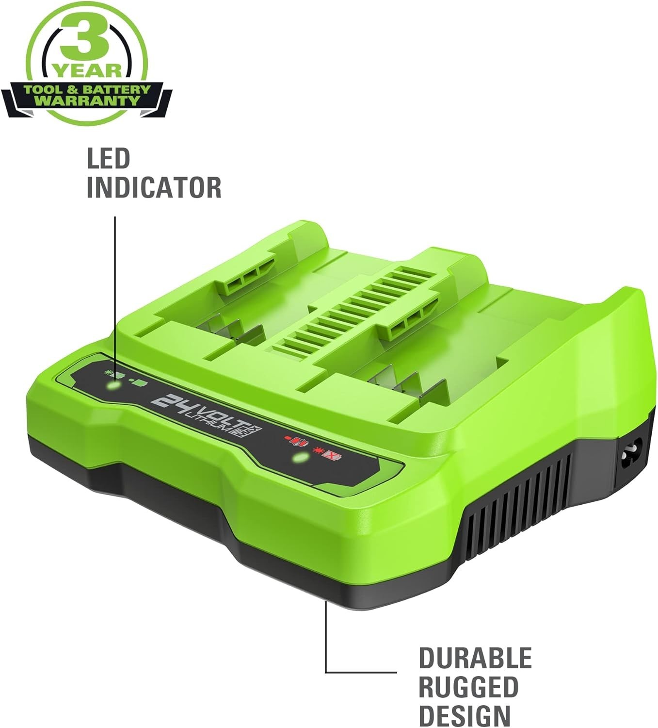 Ultimate 24V 4Ah USB Battery Kit & Rapid Charger – Fade-Free Power Efficiency