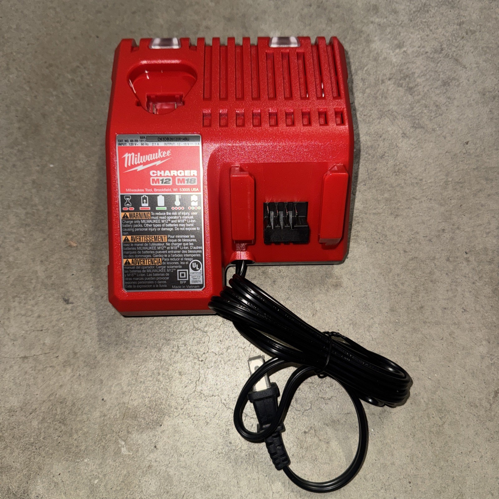 Brand New OEM Milwaukee M12 M18 Battery Charger