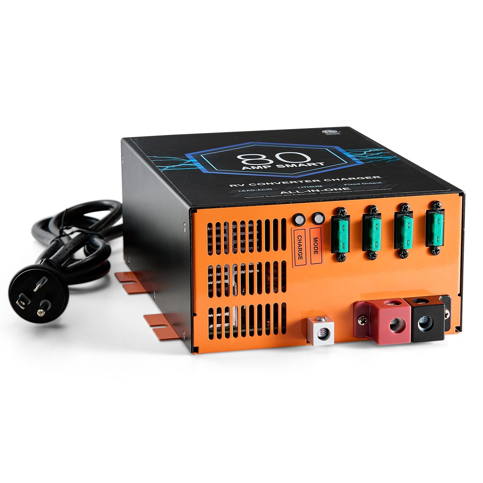 RV Converter, 80 Amp, 110V AC to 12V DC RV Power Converter Battery Charger with