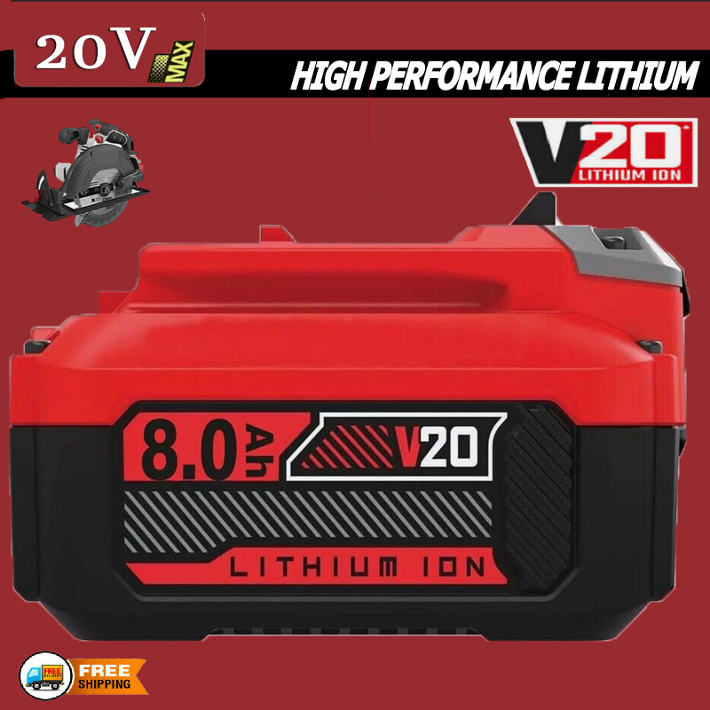 20V For Craftsman V20 20 Volt MAX 8.0Ah Li-ion Battery CMCB204 CMCB202 CMCB206