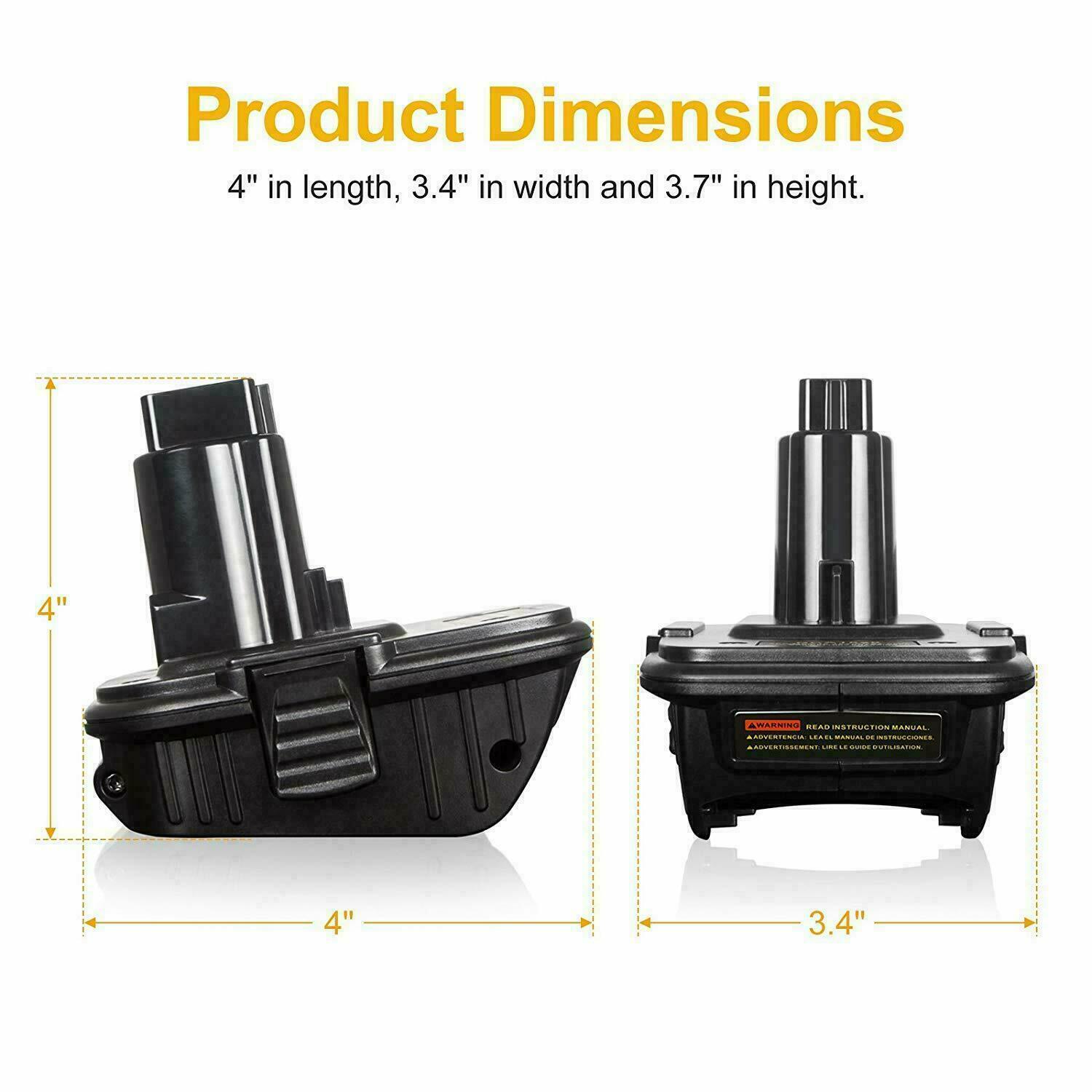 Battery Adapter Converter For DEWALT DCA1820 18V to 20V Li-ion Max DC9096 TOOLS