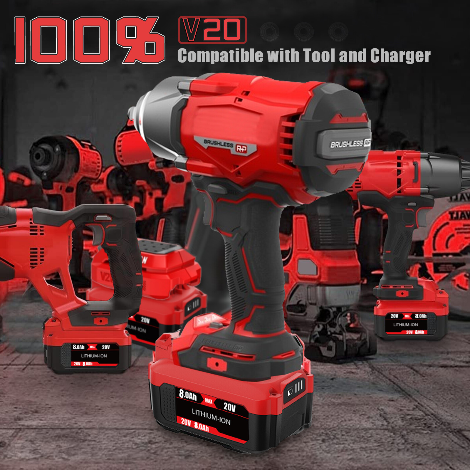 For Craftsman V20 20 Volt MAX 3Ah/8Ah Li-ion Battery CMCB204 CMCB202 CMCB205 New