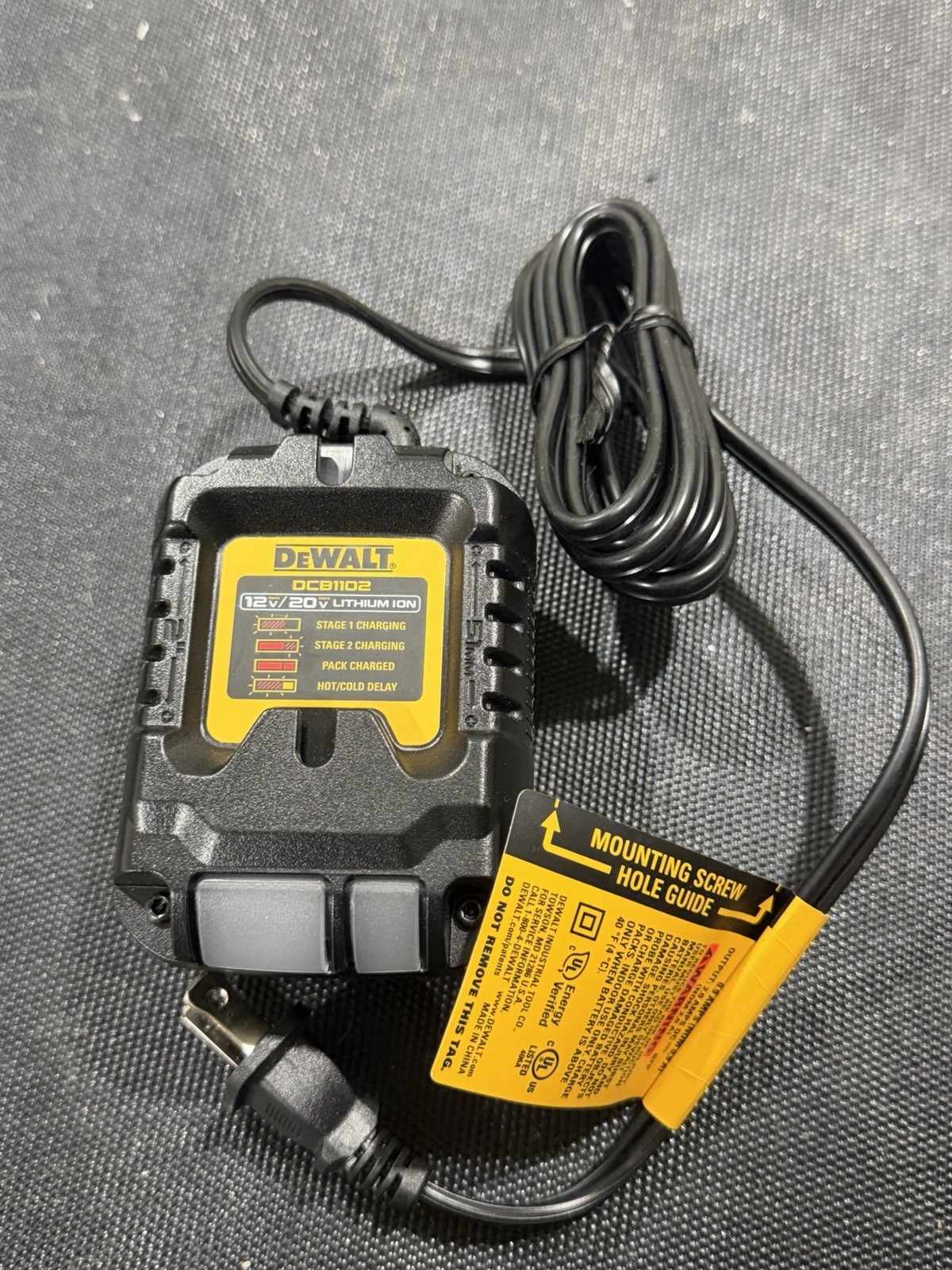 DEWALT DCB1102 12V/20V Lithium Ion Power Tool Battery Charger