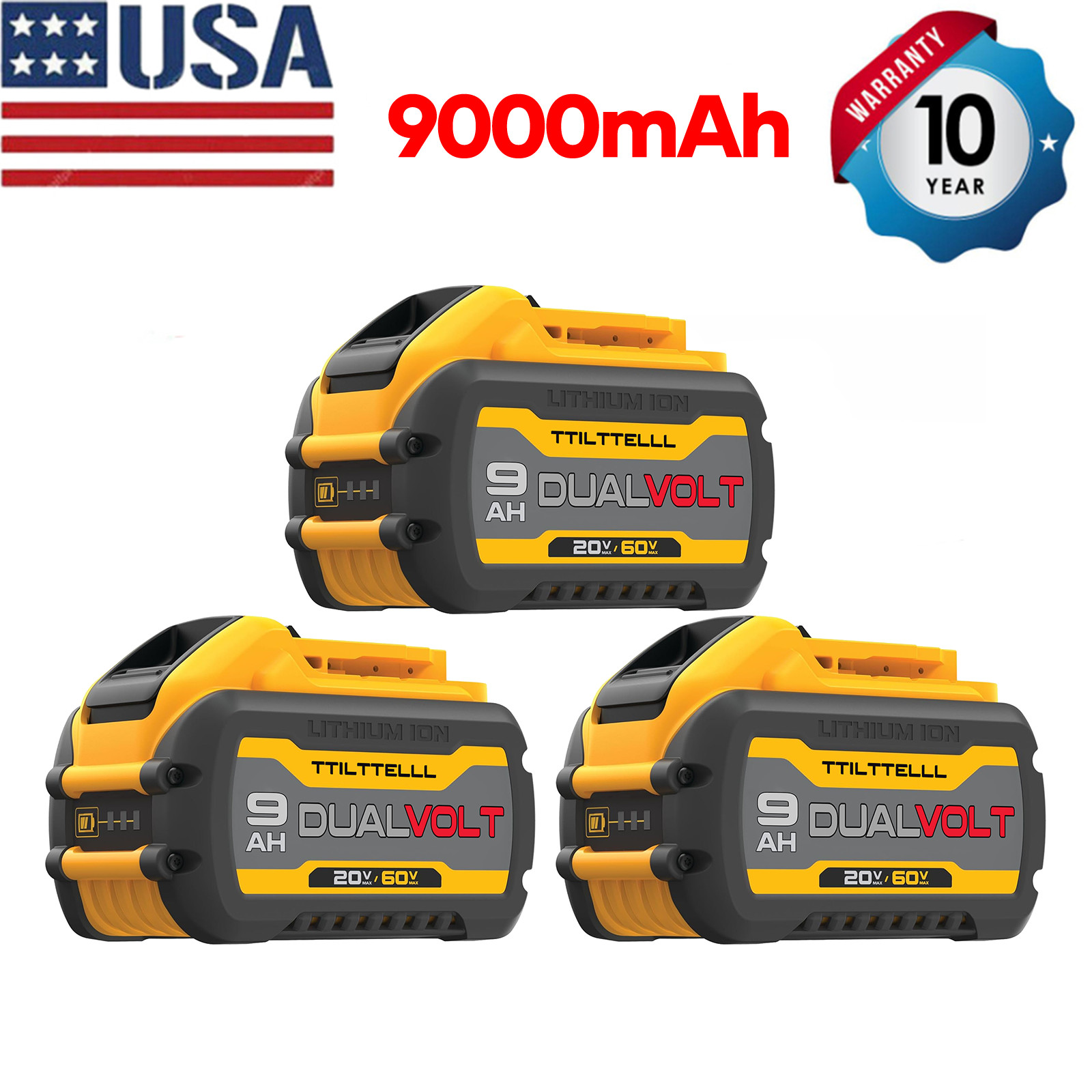 9.0Ah /12.0Ah DCB609 Lithium-Ion Battery /Charger For Dewalt 20V 60V FLEX VOLT~