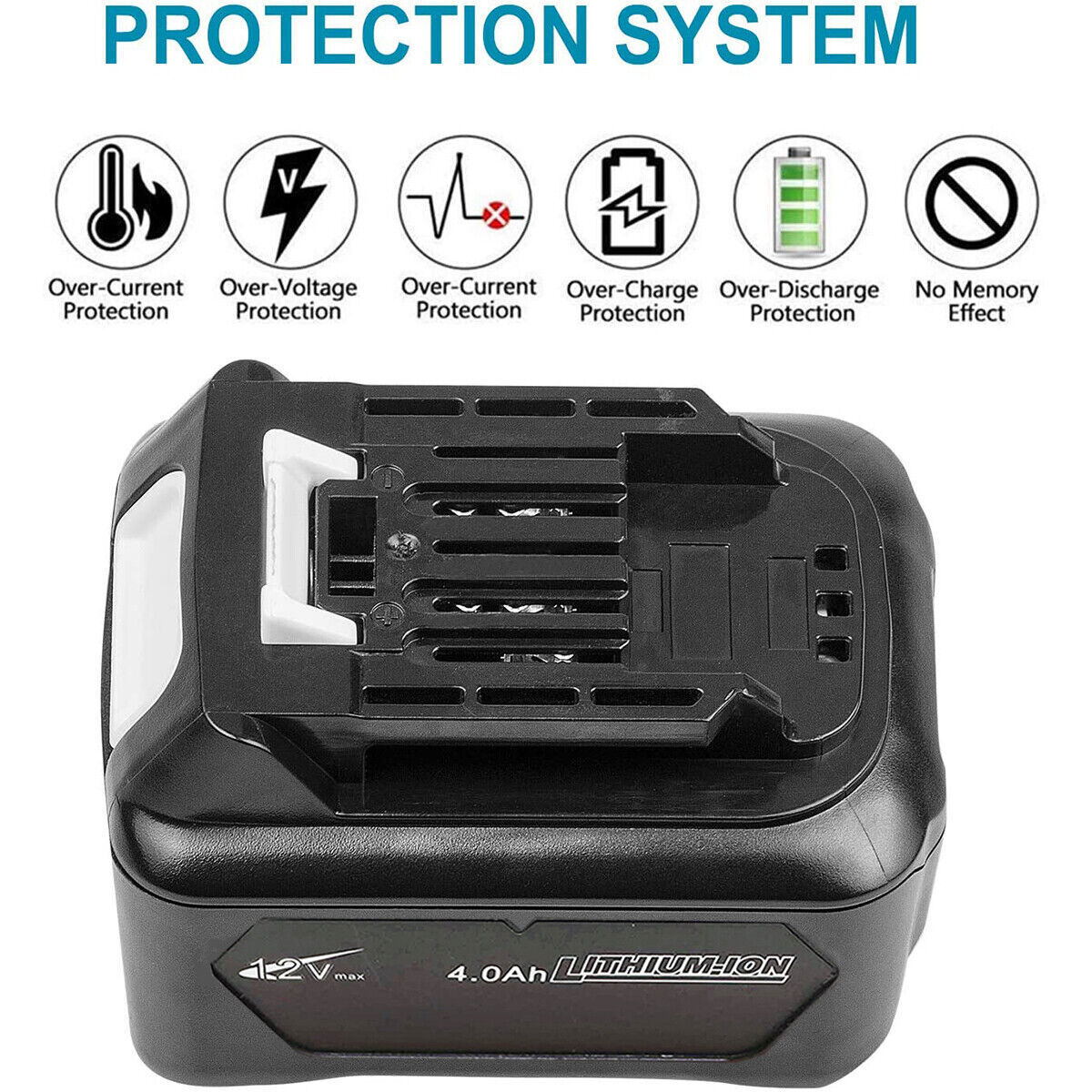 4.0Ah Makita Battery 12V 10.8V BL1021B BL1041B BL1020 BL1040 1015 Charger 2.0Ah