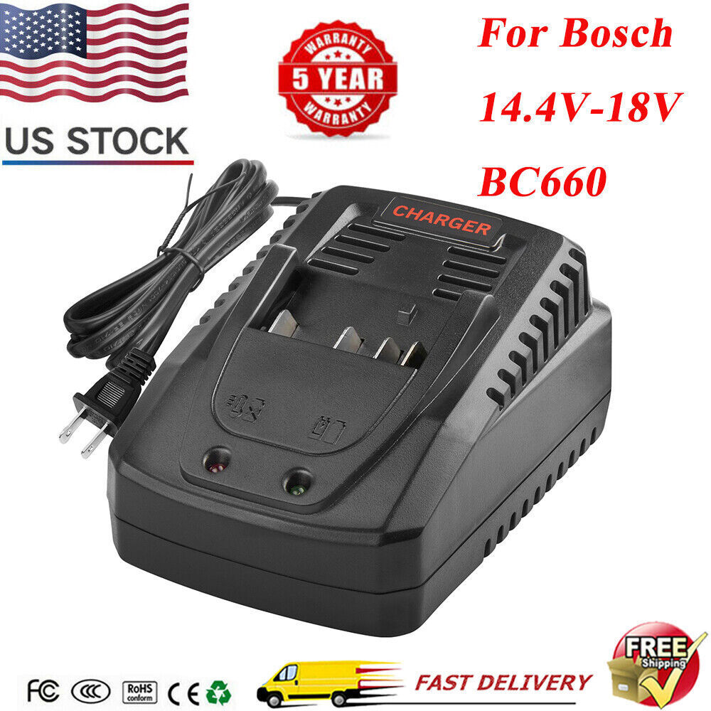 For BOSCH BC660 18 Volt Li-Ion 1 Hour Battery Charger Indicator Light BAT612 US