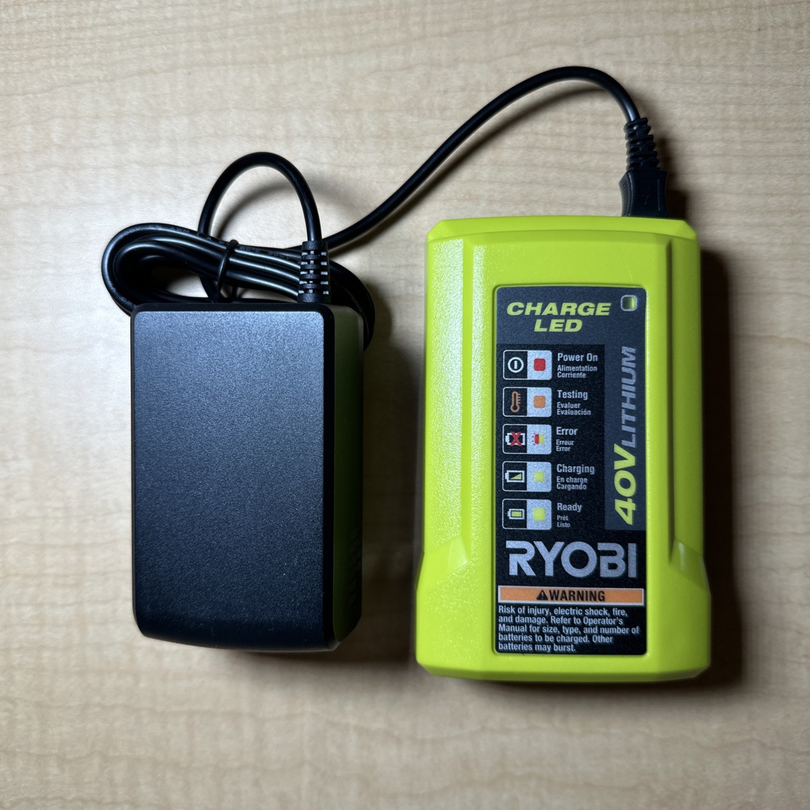 Ryobi OP404VNM 40V Lithium Ion Battery Charger