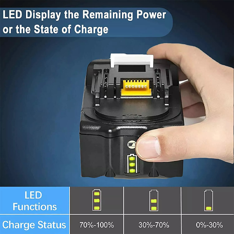1 Pack 8.0AH For MAKITA 18V LXT LITHIUM ION BL1860 BL1830 BL1850 BL1860B BATTERY