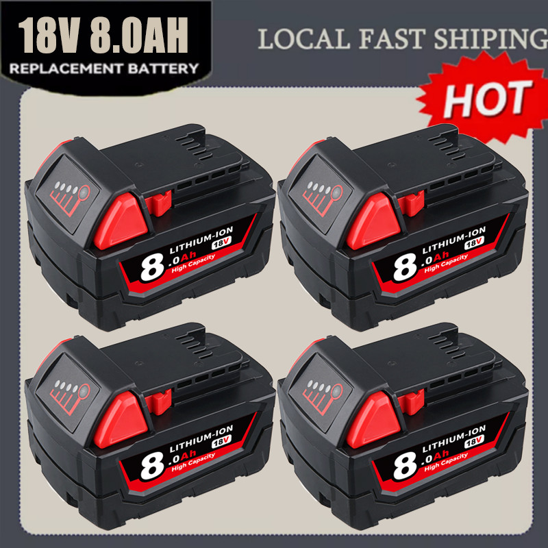 Battery For Milwaukee for M18 18V 5.5AH Extended Lithium 48-11-1890