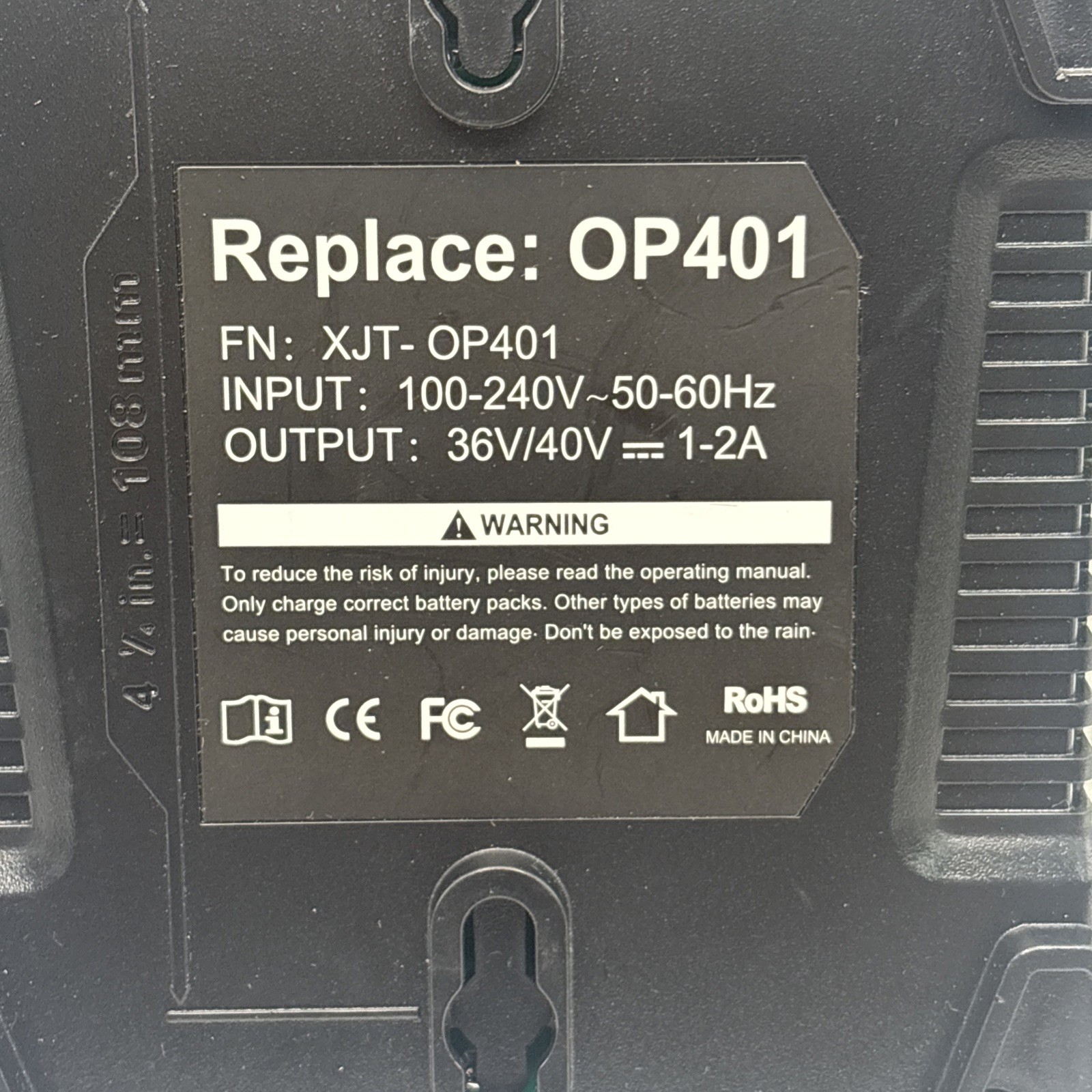Rapid Charger For Ryobi 40V OP408VNM Lithium Battery OP406VNM OP40602 OP401 LED